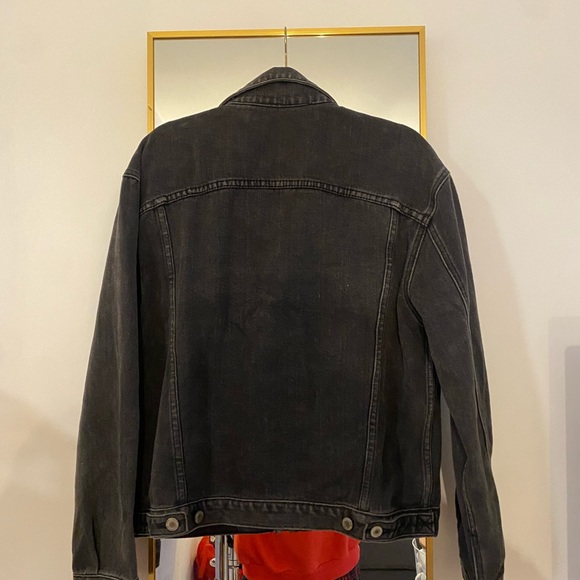 Dark grey denim jacket - Picture 3 of 4